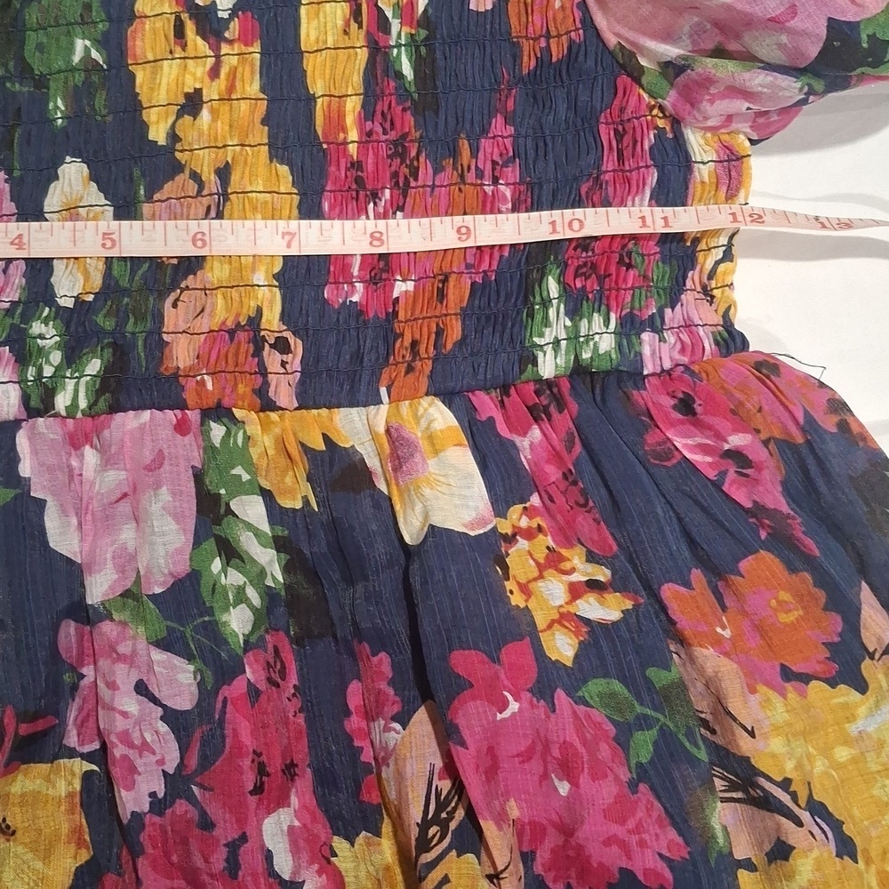 Isobella & Chloe Pink and Purple Puff Sleeve Sundress Size 6 - Picture 12 of 12